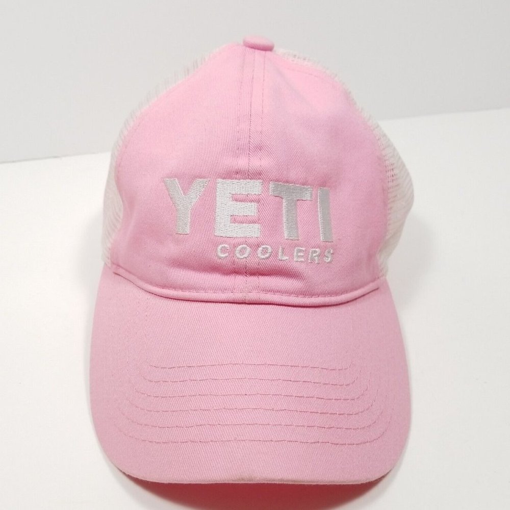 YETI Coolers Baseball Cap Mesh Hat Women's Adjustable Snapback Pink (NWT)